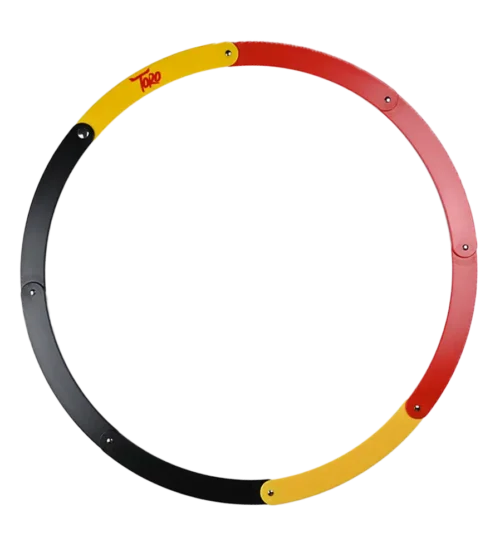 Cercle pliant Noir Jaune Rouge