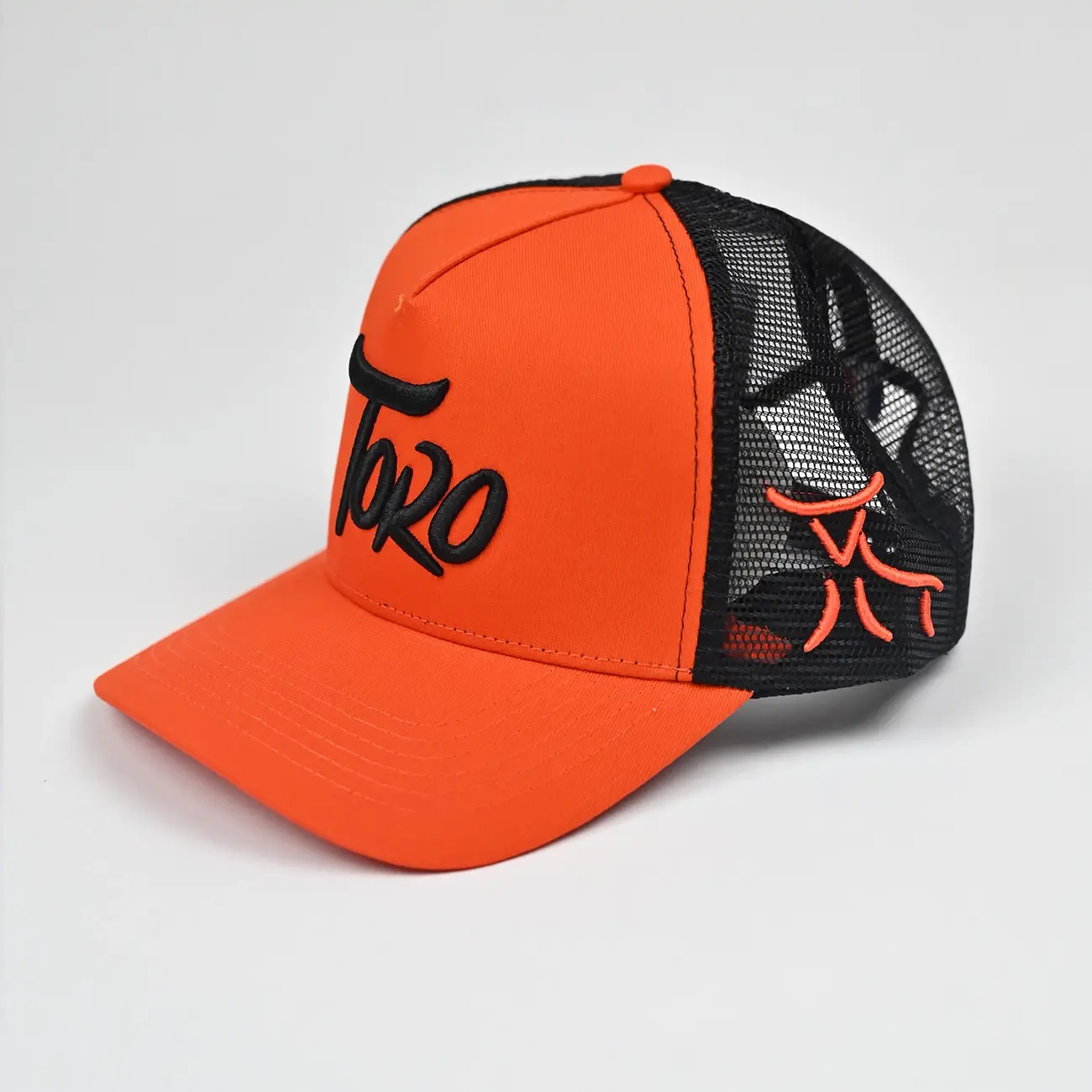 Casquette filet orange – Image 2